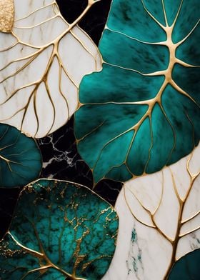 Abstract Botanic Kintsugi