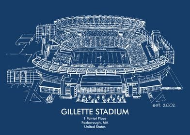 GILLETTE STADIUM LANDSCAPE